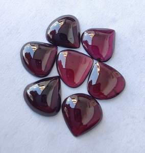 Natural Garnet Heart Shape Cabochon Gemstone Quality Calibrated Jewelry Loose Gemstone <b>Healing</b> <b>Crystal</b> Stone - Product Image 3