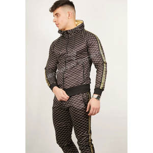 ชุดเซ็ตเสื้อฮู้ดดี้และกางเกงวอร์มผ้าฟลีซโพลีเอสเตอร์คุณภาพสูง ระบายอากาศได้ดี ไซส์ใหญ่ พิมพ์ลายกราฟิกแบบซับลิเมชั่นเต็มตัว 2 ชิ้น แบบสั่งทำได้ - Product Image 2