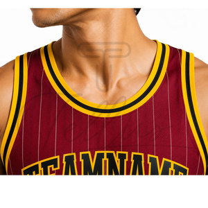 Maillot de basket-ball personnalisé, maillot de basket-ball pour hommes, maillot de basket-ball respirant sublimé - Product Image 4