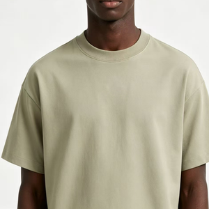 T-shirt pour homme en coton premium, col rond, décontracté, léger, confortable, à porter au quotidien, vêtements de mode américains, style confortable - Product Image 5