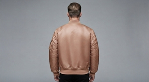 Veste bomber légère personnalisée Greek Wear Sorority Products avec bordure côtelée, fermeture éclair intégrale, style universitaire décontracté - Product Image 3