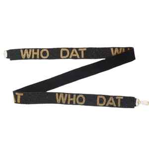 Seed Bead Crossbody <b>Strap</b> Game Day Bag Handle <b>Replacement</b> Purse Belt Shoulder Accessory Sport Team Sash Wide Beaded Band <b>Handbag</b> - Product Image 3