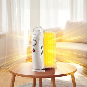 Calentador Eléctrico de Radiador de 700W, Portátil, Independiente, con Termostato Ajustable para Uso en el Hogar y el Garaje - Product Image 4