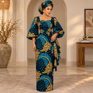 Tela de Alta Calidad con Estampado de Cera Ankara, Textil Africano de Moda para la Confección de Ropa y Vestidos para Mujer - Product Image 2