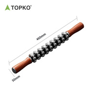Rouleau de massage en acier inoxydable de haute qualité TOPKO pour la récupération musculaire, le yoga et les exercices de fitness