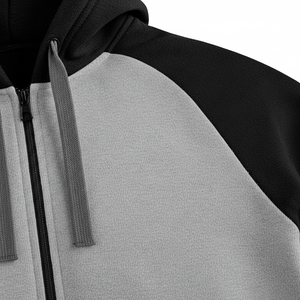 Best-selling Customized Casual Solid Breathable Lightweight Spandex/Cotton Unisex High Quality Tracksuits <b>Full</b> <b>Zips</b> <b>Hoodies</b> - Product Image 5