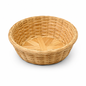 Cesta de Almacenamiento de Bambú Hecha a Mano, Redonda, Tejida, Multiusos, para el Hogar y la Cocina - Product Image 1