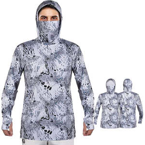 Sweat à capuche léger pour homme, personnalisé, imprimé par sublimation, respirant, manches longues, service OEM, nouvelle collection, UPF 50, pour la chasse et la pêche - Product Image 2