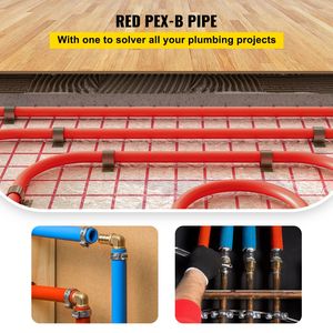Tubo PEX-B 7/8 Pollici X 500 FT Rosso Senza Barriera all'Ossigeno, Tubo Flessibile PE-AL-PE per Linea Acqua RV, Tubo di Scarico e Impianti Idraulici - Product Image 2