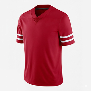Women Cropped White <b>Mesh</b> American Football Jersey Breathable Polyester Oversized Fit Sports Top Custom Logo Cut and Sew Soccer - Product Image 2