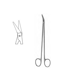 MORSE <b>Scissors</b> Sharply Pointed Externally <b>Sharpened</b> Bottom Blade Serrated Mirror Finish Curved Length 7in 17.8cm ZETOMEDPRO - Product Image 6