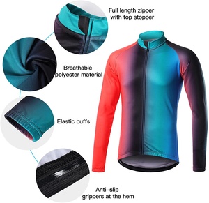 Ensemble de maillot de cyclisme pour homme, séchage rapide, respirant, manches courtes et short avec poche, OEM - Product Image 3