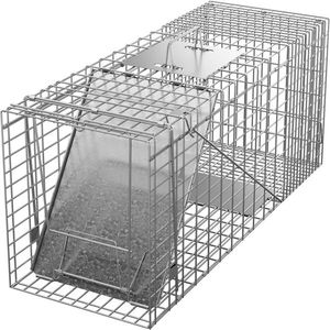 Jaula de Acero Resistente de 32 Pulgadas para Roedores con Puerta de Hierro, Trampa para Animales Vivos - Product Image 2