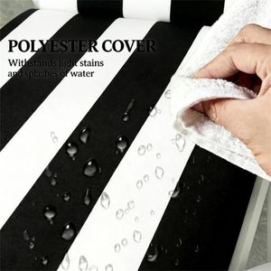 Set di Cuscini per Sdraio da Esterno in Bianco e Nero, 2 Pezzi, Cuscini Premium per Esterni - Product Image 4