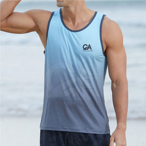 เสื้อกล้ามออกกำลังกายผู้ชายปี 2026 แบบมีรูแขนกว้าง เสื้อกั๊กออกกำลังกายแบบสั่งทำพิเศษ เสื้อกล้ามทรง Racerback สำหรับฝึกซ้อมและออกกำลังกาย - Product Image 6