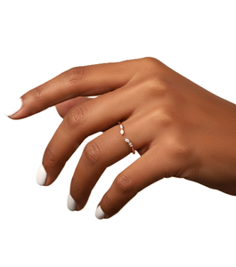 Fine IGI Certified Round Marquise Lab Created Diamond Open Cuff Leaf Diamond Ring 14K 18K Solid Gold Design Open Adjustable Ring - Product Image 6