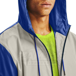 Chaqueta Cortavientos de Alta Calidad para Hombre con Logotipo Personalizado, 100% Poliéster, Resistente al Viento, Hecha en Pakistán - Product Image 5