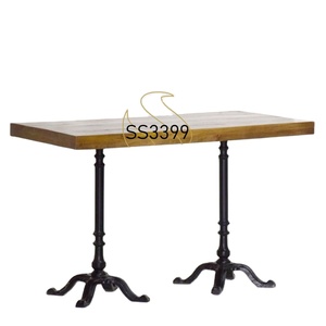 Mesa de hierro fundido Industrial de diseño indio, mesa única hecha a mano para Hotel - Product Image 1