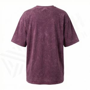 T-shirt long et oversize pour femme, personnalisé, délavé à l'acide, idéal pour le yoga, l'entraînement et le travail, service OEM disponible - Product Image 2