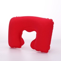 Coussin de Voyage Gonflable en Forme de U pour Enfants, Support de Nuque Pliable et Abordable pour Avion, Camping et Extérieur, Motif Anime