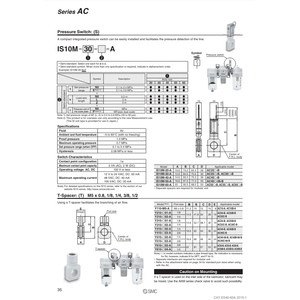 Pressostat IS10M-20-A pneumatique SMC - Product Image 1