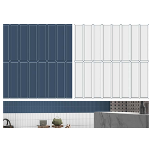Revestimiento de Pared de Lujo Tallado y Esmaltado 300x300mm |   Azulejos de Porcelana Antideslizantes con Textura para Decoración de Interiores de Vestíbulos de Apartamentos - Product Image 2