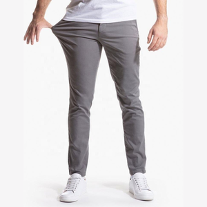 Wholesale Slim Fit Straight Cotton Work Trousers <b>Men</b> Casual Streetwear <b>Stretch</b> High Waist Zipper Fly Heavyweight BD - Product Image 4