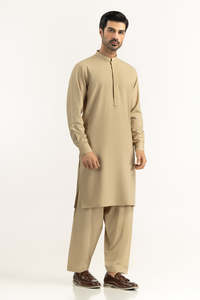 High Quality OEM ODM Wholesale Price New Style <b>Kurta</b> Pajama Indian & Pakistan Clothing <b>Men's</b> Solid Color Salwar Kameez Suits - Product Image 4
