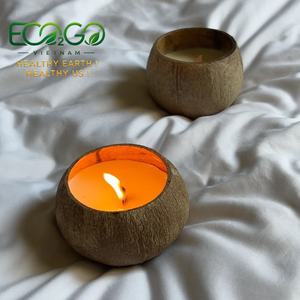Recipiente para Velas de Cáscara de Coco Pulida Hecha a Mano, Ecológico, para Aromaterapia, Venta al Por Mayor, Top Ventas 2026 - Product Image 6
