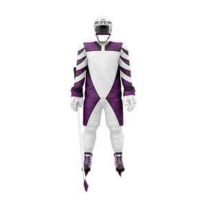 ชุดยูนิฟอร์มฮอกกี้น้ำแข็งแบบดั้งเดิม ดีไซน์คลาสสิก ระบายอากาศได้ดี มีทุกขนาด เหมาะสำหรับทีมโรงเรียน - Product Image 2