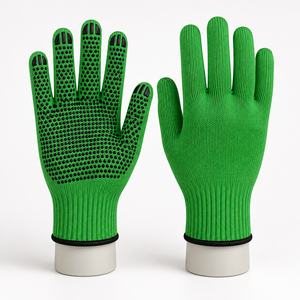 PVC Grip Safety <b>Gloves</b> Provide Reliable Handling Breathable Material And Comfortable Movement For Daily Industrial Activities - Product Image 1