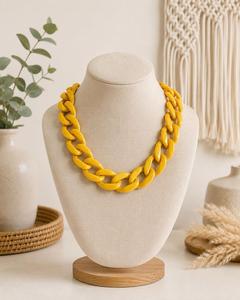 Handmade Botanical <b>Resin</b> Women's Beaded Necklace with Natural Pearl and Fashion Style for Party Occasions - Product Image 6