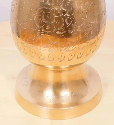 Hot Sale Gold Modern Style Flower <b>Vase</b> for Tabletop Display Handcrafted Aluminium Customizable Color Living Room Fancy <b>Vase</b> - Product Image 3