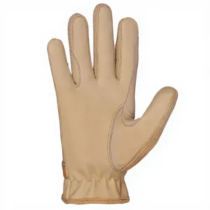 Gants d'équitation en cuir de chèvre, longueur poignet, style uni, non doublés, respirants, pour sports de plein air, printemps automne - Product Image 5