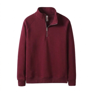 Sudadera de Forro Polar Silver Fox para Hombre, de 410 g/m², con Media Cremallera, Cuello Alto, Ajuste Holgado, Estilo Deportivo Casual, para Otoño, Venta al por Mayor - Product Image 3