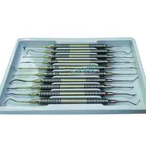 Kit de Instrumentos Dentales Restauradores de Acero Inoxidable de Alta Calidad Clase I, Juego Completo Manual - Product Image 2