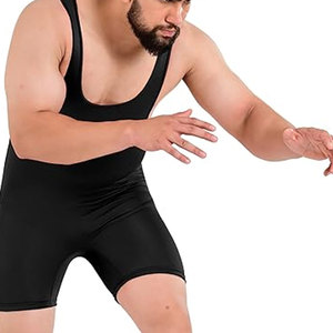 Premium Men's Wrestling Singlet Suit Professional Bodywear Uniform for Training MMA Powerlifting <b>Grappling</b> & Competition - Product Image 5