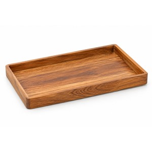 Handcrafted Acacia Wood <b>Vanity</b> Tray Wholesale | Golden Brown | Moradabad - Product Image 1