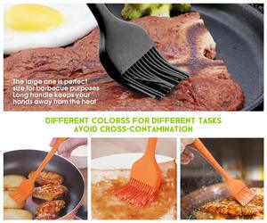 Customized Logos <b>Bakeware</b> Item Premium Quality Cake Baking Spatula and Brush <b>Set</b> Heat Resistant Cooking Silicone Kit - Product Image 5