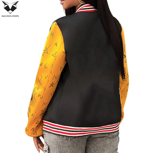Lightweight Comfortable Stretchable Fabric OEM Customized Logo Unique Design Adult Wear Autumn College Baseball Varsity <b>Jackets</b> - Product Image 5