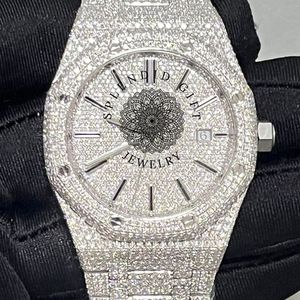 Reloj de Cuarzo Analógico para Hombre con Pedrería, Caja de Cristal de Zafiro, Cronógrafo de Lujo, Movimiento ETA Antiguo de 28 mm, un Regalo Espléndido - Product Image 6