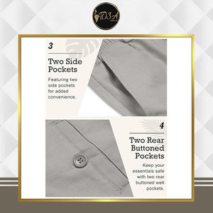 Pantalón Casual de Lino para Hombre, de Primera Calidad, Ligero, de Secado Rápido, Estilo Único, Tela Oxford de Lino y Viscosa, Corte Regular, Disponible - Product Image 5