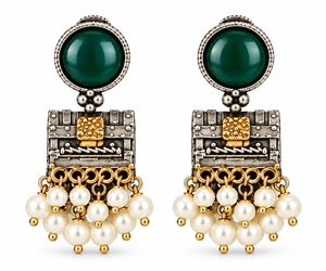 Ensemble de bijoux fantaisie en alliage plaqué or, design Bohème pour amoureux, bicolore, cadeau de mariage et de fiançailles pour femme, vente en gros - Product Image 6