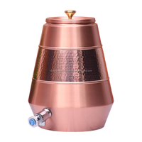 Distributeur d'eau en cuivre pur Hot Hale le plus vendu avec robinet en acier et utilisation de conception martelée à la main pour le bureau d'hôtel à domicile