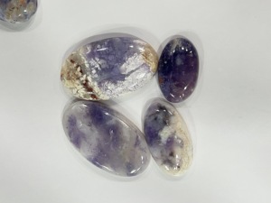 Lot de 10 cabochons en pierre naturelle violette de qualité AA, 40g, vente en gros de pierres précieuses en vrac pour la fabrication de bijoux, fournisseur en gros - Product Image 4