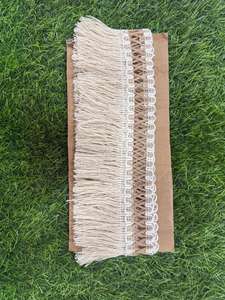 Dentelle en coton de haute qualité, fabriquée avec des fils fins pour une brillance et une durabilité durables. - Product Image 3