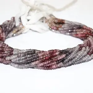 Perles rondes facettées en spinelle naturel de 4 mm, spinelle de haute qualité, pierres précieuses en vrac, collier de perles provenant d'un fournisseur vérifié - Product Image 1