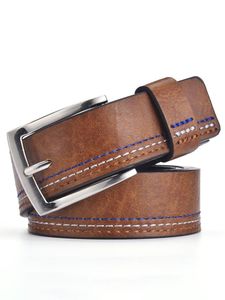 Cinturones de Cuero Genuino Hechos a Mano con Hebilla Plateada, Diseños Personalizables y Duraderos, Resistentes al Agua, Cinturón Casual para Hombre - Product Image 5