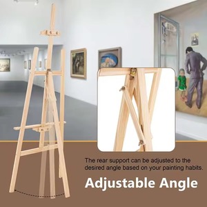 Wood <b>Easel</b> Stand Rectangle Shape Traditional Home Decor Indoor Living Room Use Durable Floor Mount - Product Image 5