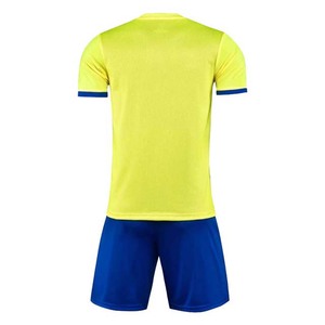 Conjunto de Camiseta y Pantalones Cortos de Fútbol Personalizados para Hombre, Degradado Verde Naranja, Cuello en V, Manga Corta, Poliéster que Absorbe la Humedad, Ropa de Verano - Product Image 3